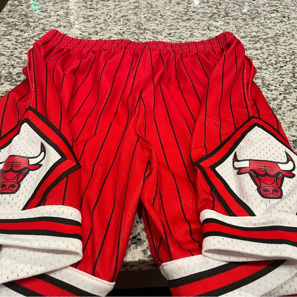 Mitchell & Ness Red Athletic Shorts new was a gift so tag taken off.